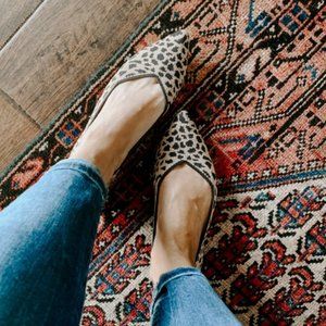 Rothy's The Point Ballet Flat in Leopard Size 7.5
